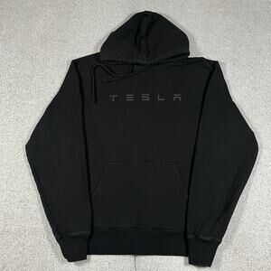 Tesla Hoodie Mens S Sweatshirt Black Elon Musk Peru Electric Car Motors